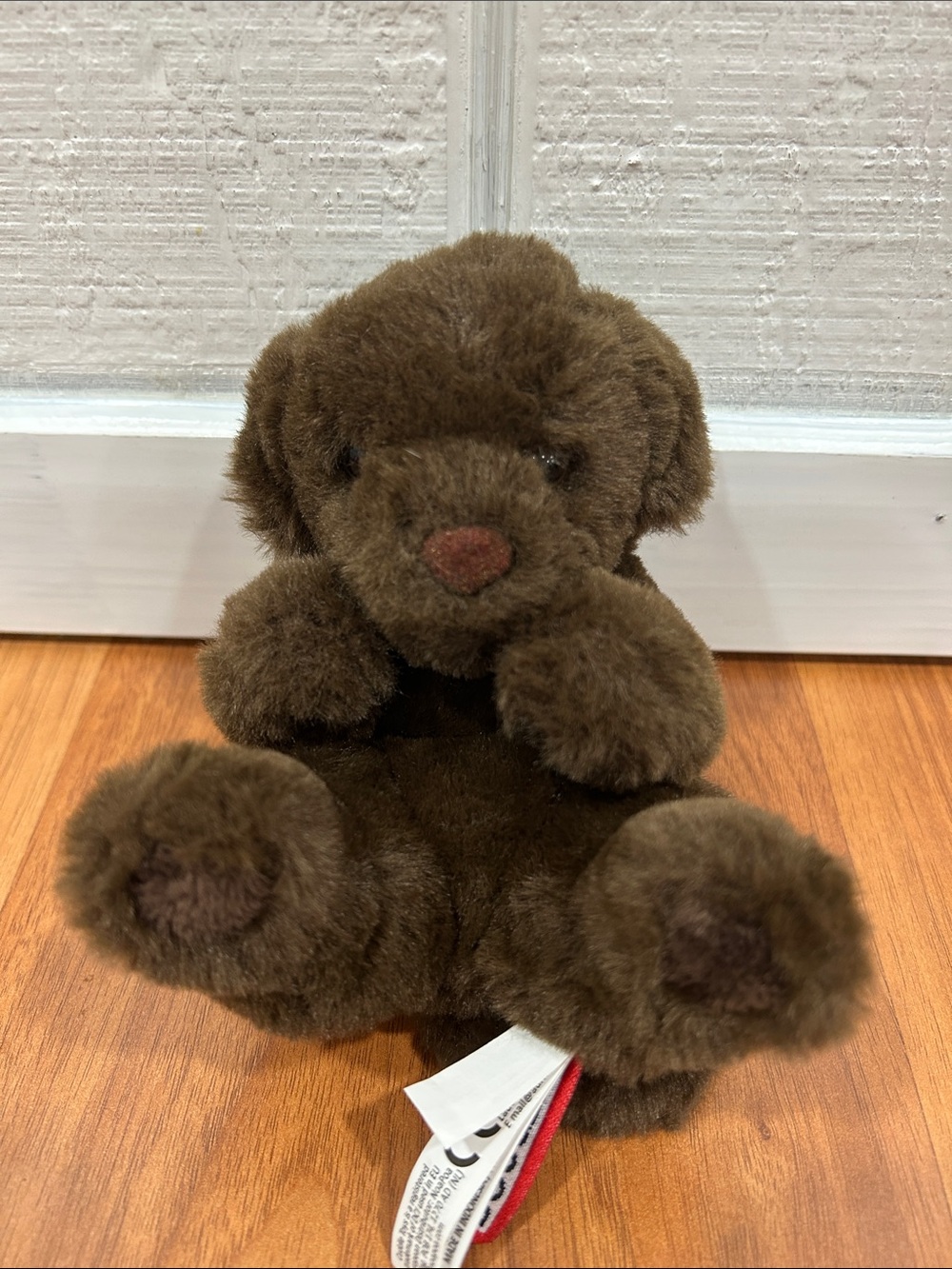 Chocolate Lab Lil Handful Plush Puppy Dog Brown Stuffed Animal